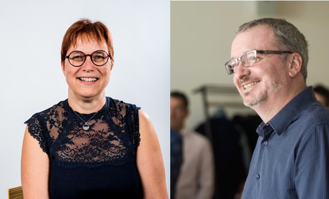 Karine Roussel (RédaScop) et Laurent Le Dortz (Syndex)